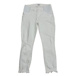 Paige Verdugo Crop Maternity White Jeans size 27
